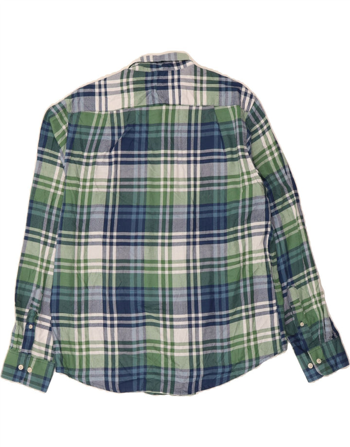 IZOD Mens Shirt Large Blue Check Polyester Vintage Izod and Second-Hand Izod from Messina Hembry 