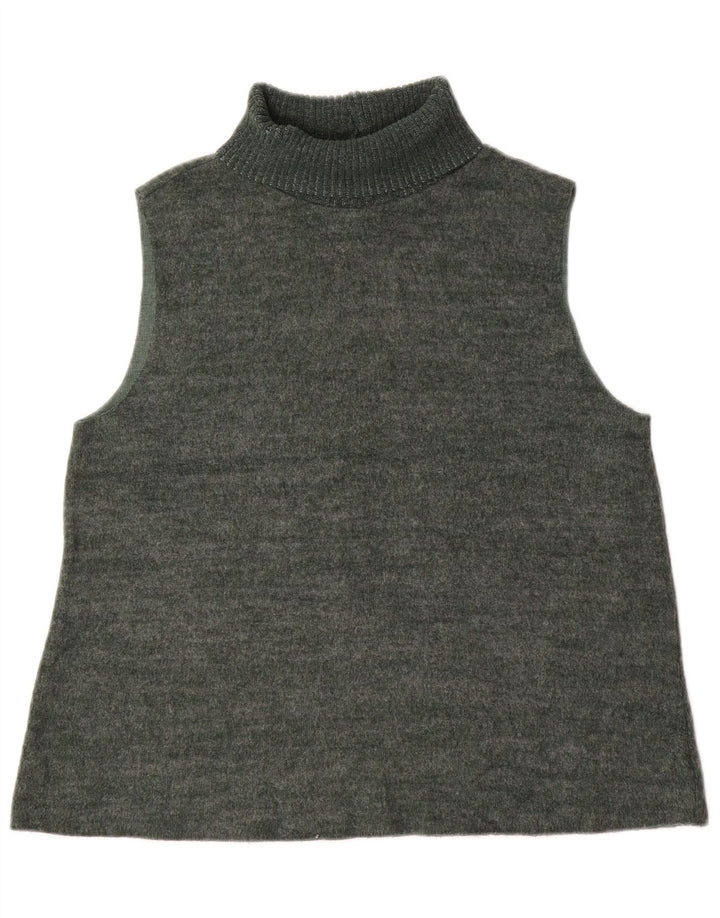 Zara Damen Weste Tank Top UK 14 Large Grün