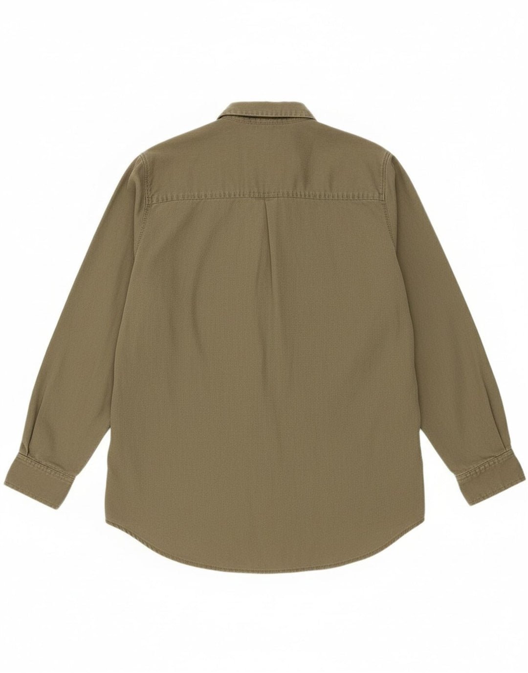 LANDS END Womens Pullover Shirt UK 14 Medium Khaki Lyocell