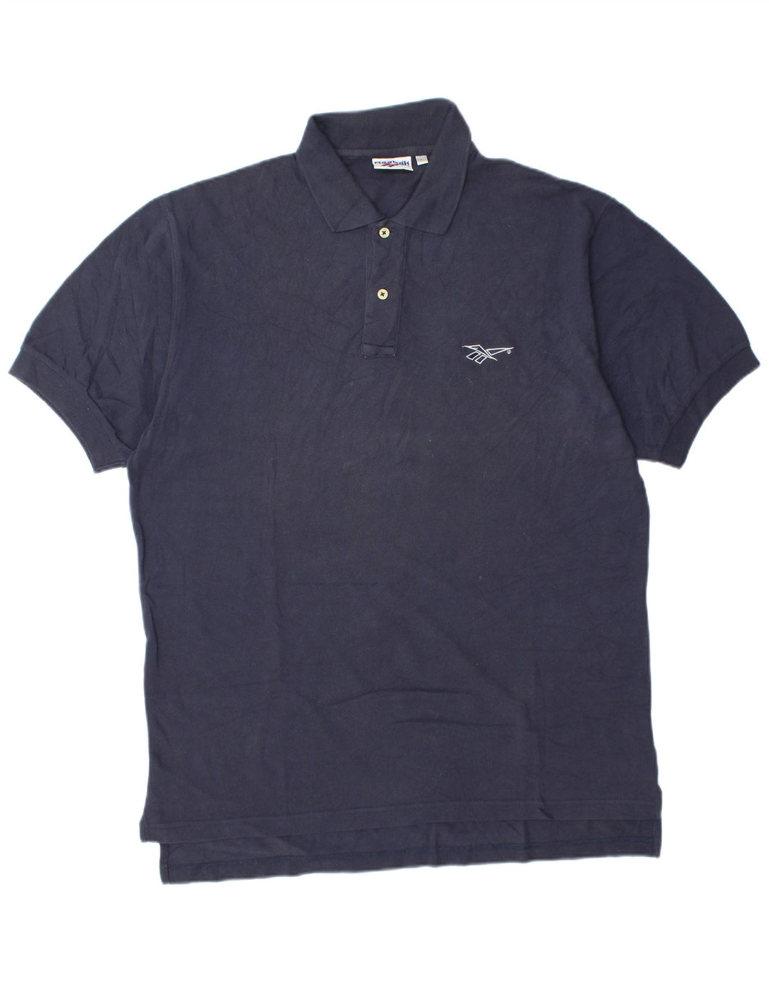 Reebok Herren-Poloshirt, groß, marineblau, Baumwolle