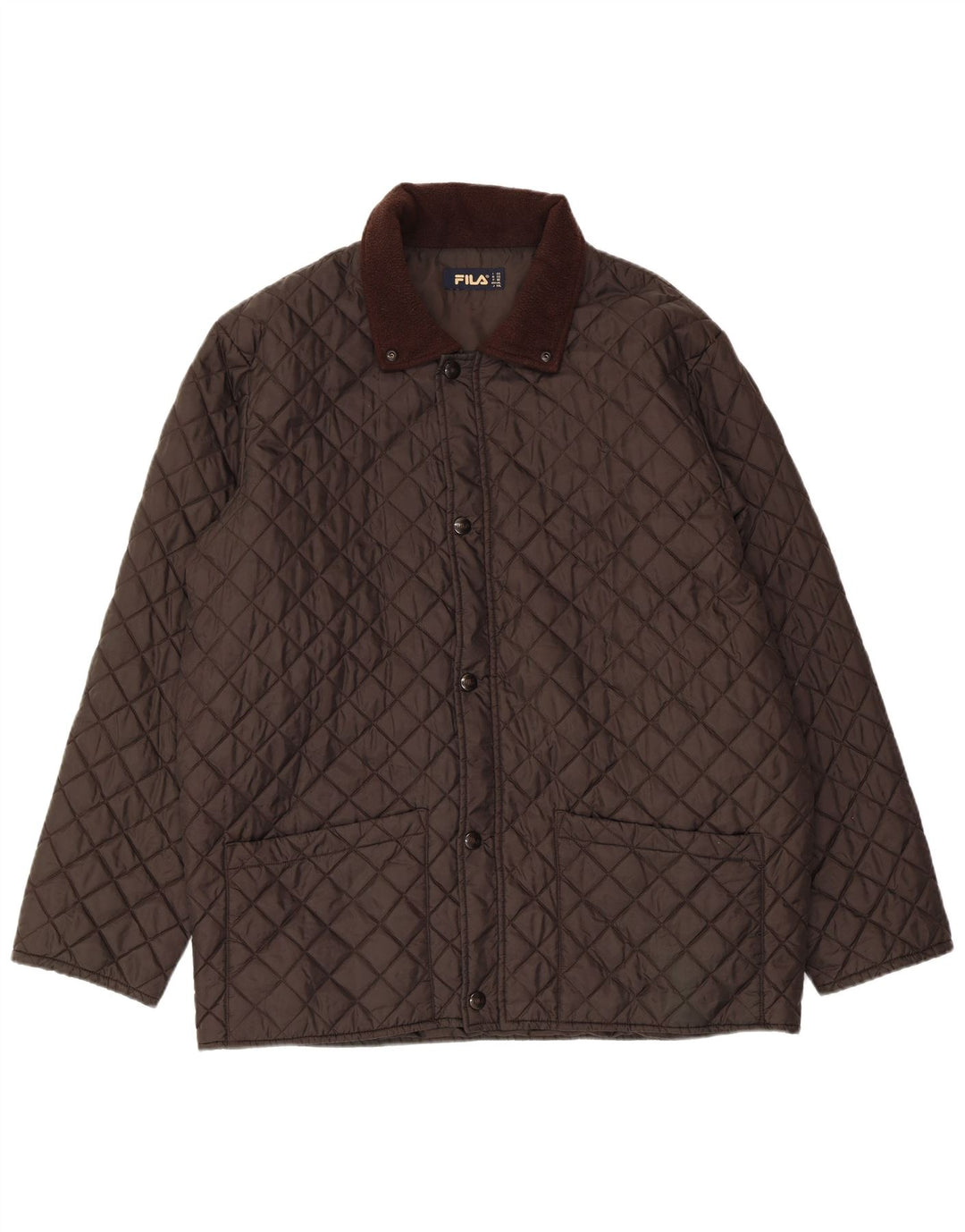 FILA Herren Steppjacke IT 52 2XL Braun Polyamid