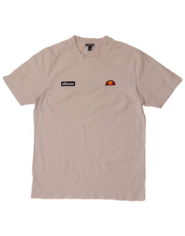 Ellesse Herren T-Shirt Top XL Weiße Baumwolle