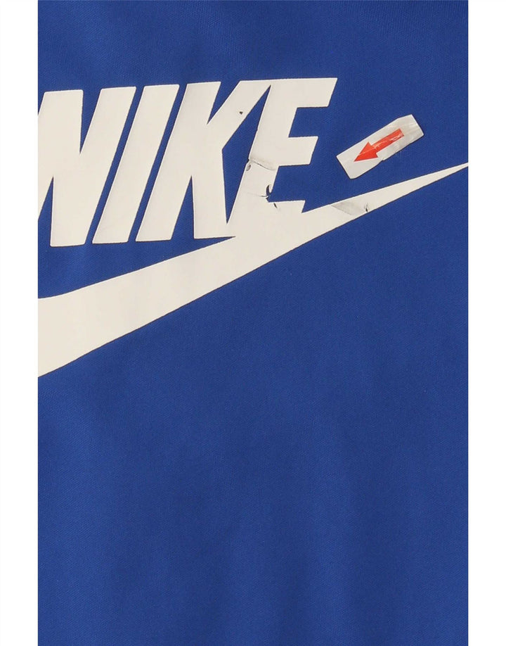 Nike Jungen-Trainingsanzugoberteil mit Grafik, 10–11 Jahre, Mittelblau, Farbblock