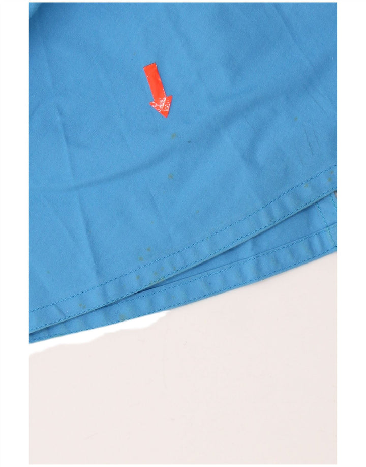 Vintage Damen A-Linienrock Klein W27 Blaue Baumwolle