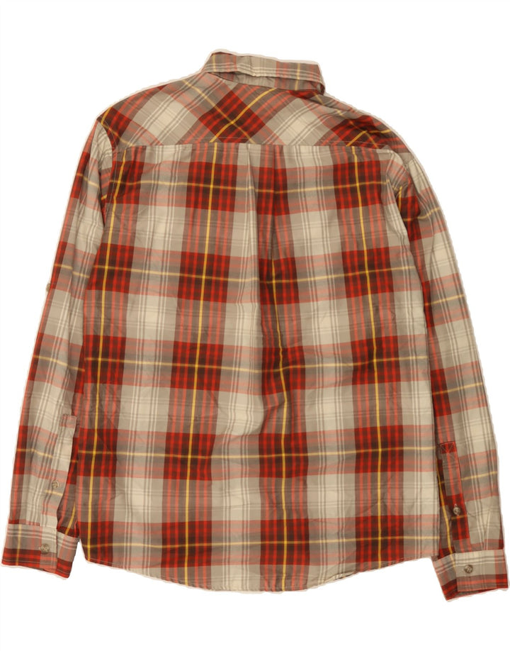 EDDIE BAUER Mens Shirt Medium Red Check Cotton Vintage Eddie Bauer and Second-Hand Eddie Bauer from Messina Hembry 