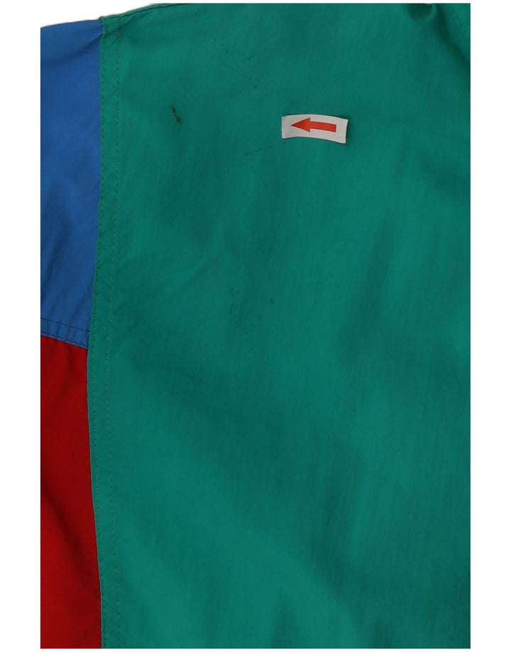 Vintage Herren Anorakjacke IT 44 XS Mehrfarbiges Colourblock-Polyamid