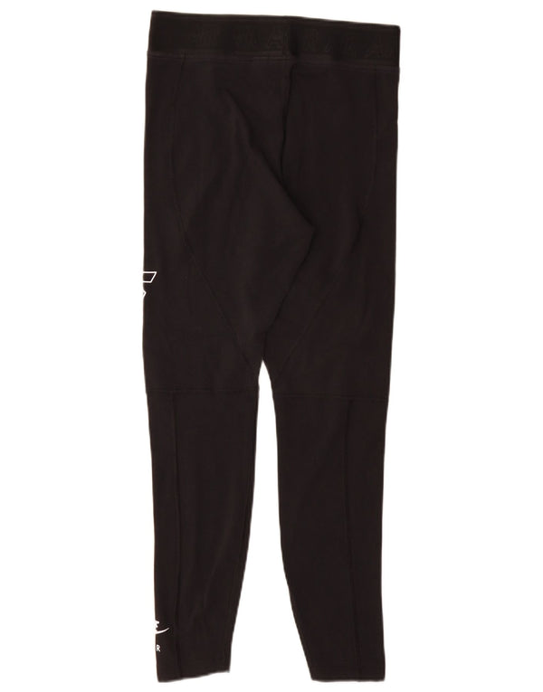 Nike Womens Graphic Leggings UK 12 Mittelschwarze Baumwolle