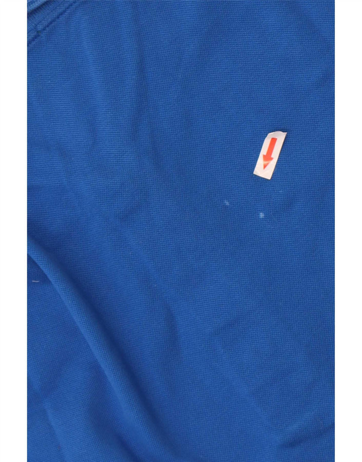 Sergio Tacchini Herren Poloshirt IT 50 Große blaue Baumwolle