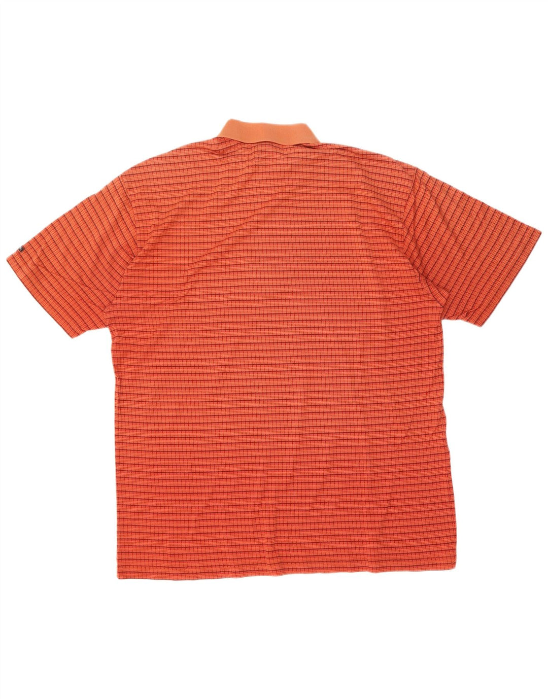 Baffo Herren Poloshirt IT 56 XL Orange Karo Baumwolle
