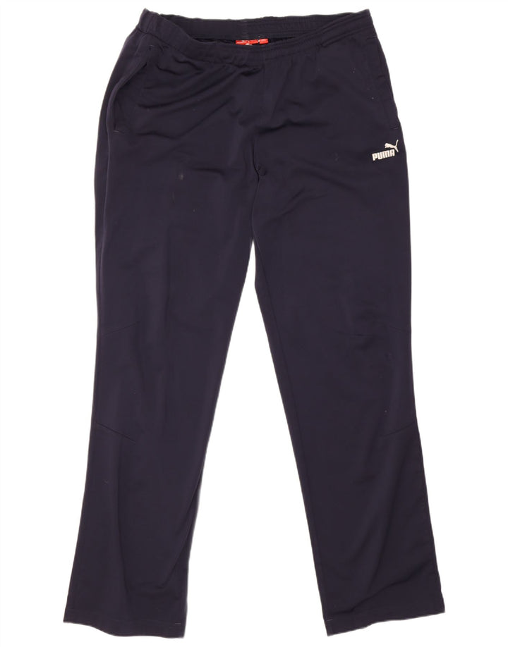 Puma Herren-Trainingshose, Größe L, Marineblau