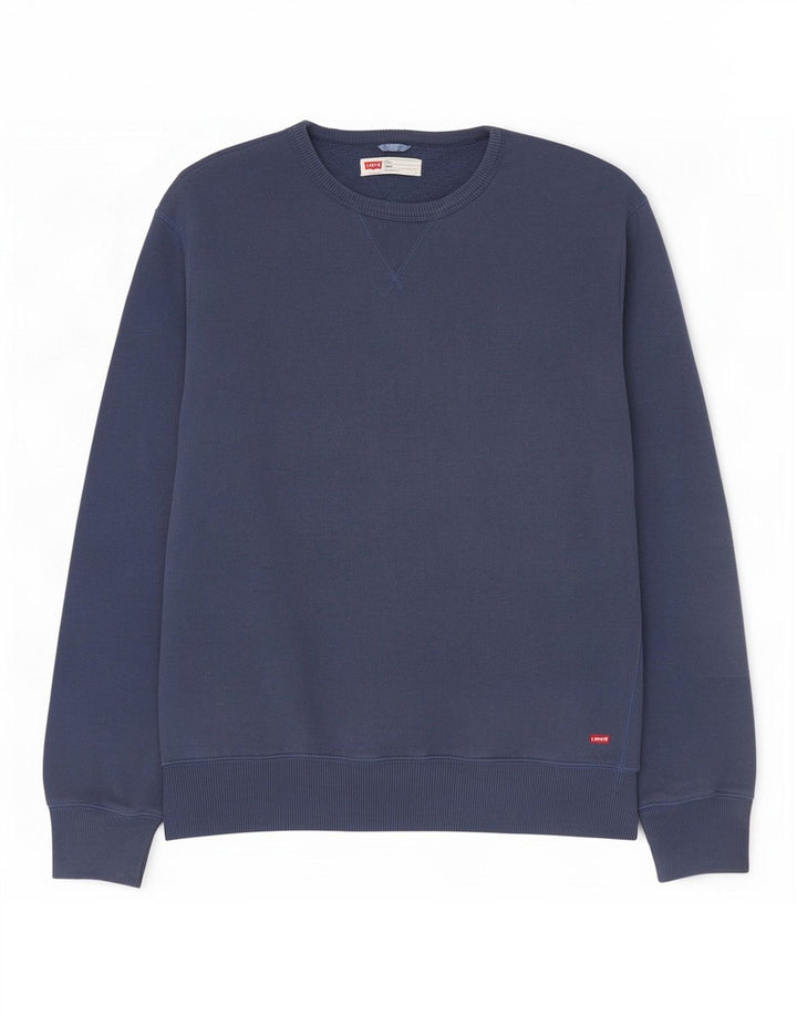 Levi's Herren-Sweatshirt mit Standard-Passform, 2XL, marineblau, Baumwolle