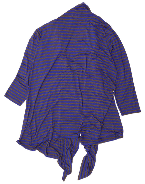 Marks & Spencer Damen Autograph Asymmetrischer Cardigan-Pullover UK 24 4XL Blau