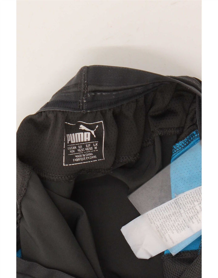 Puma Herren Sportshorts mittelgraues Colourblock-Polyester