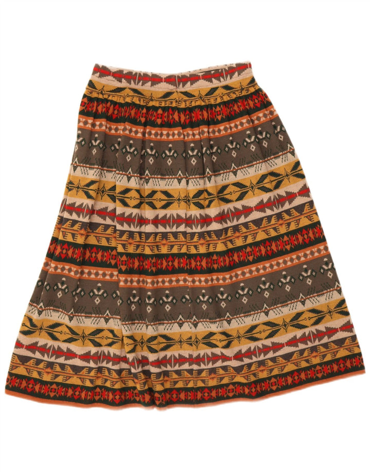 Vintage Damen A-Linien-Rock mit hoher Taille, W30, mittelgroß, mehrfarbig, geometrisch