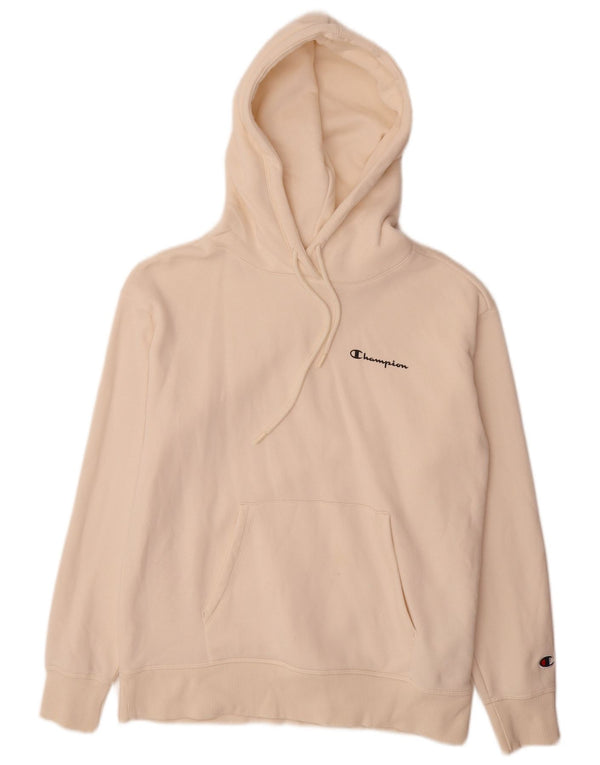Champion Damen Kapuzenpullover UK 10 Small Off White Baumwolle