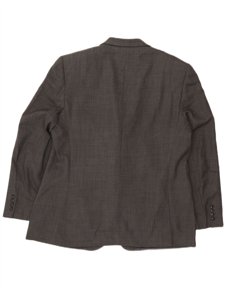 Marks & Spencer Herren-Blazer mit 2 Knöpfen, UK 46, XL, graue Wolle