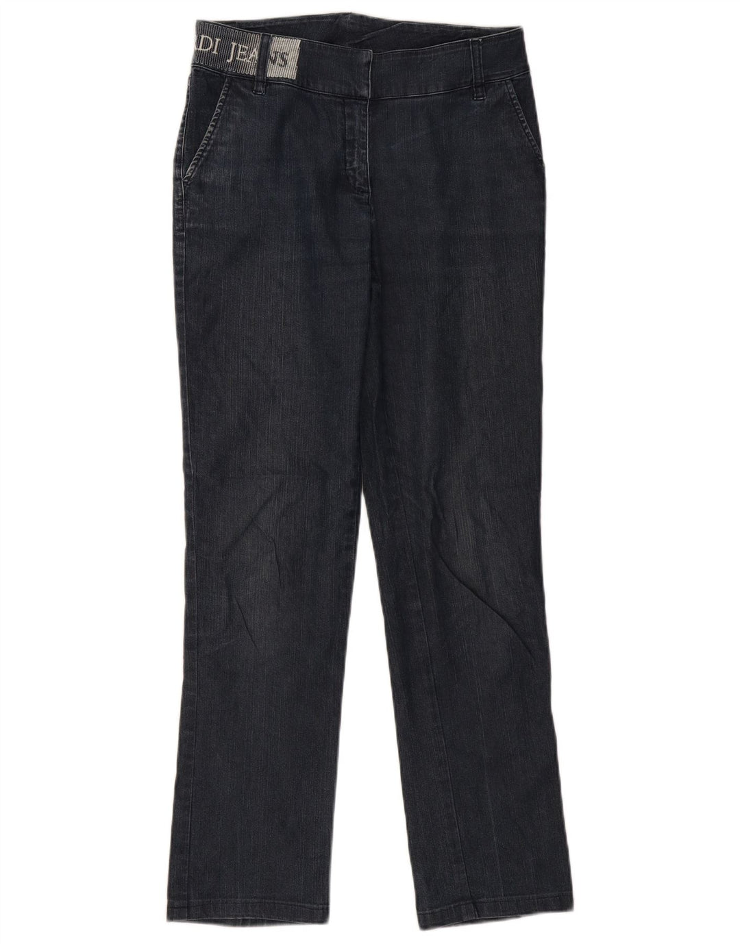 Trussardi Damen Graphic Slim Jeans W26 L31 Marineblau