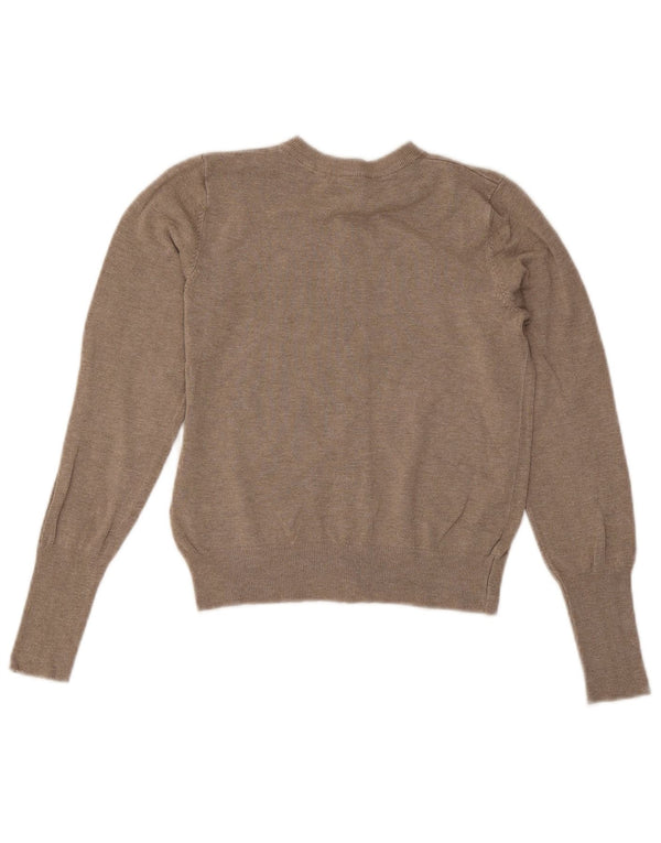 Marks & Spencer Damen Crop Cardigan Pullover UK 6 XS Graue Viskose