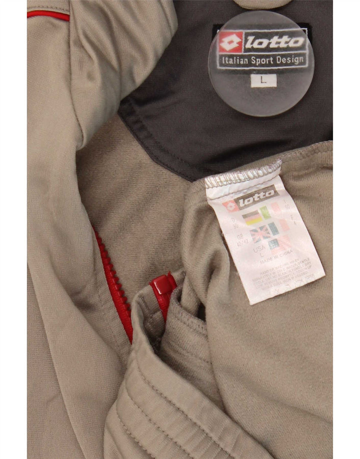 Lotto Herren-Trainingsanzug-Top-Jacke, UK 40/42, großes graues Polyester