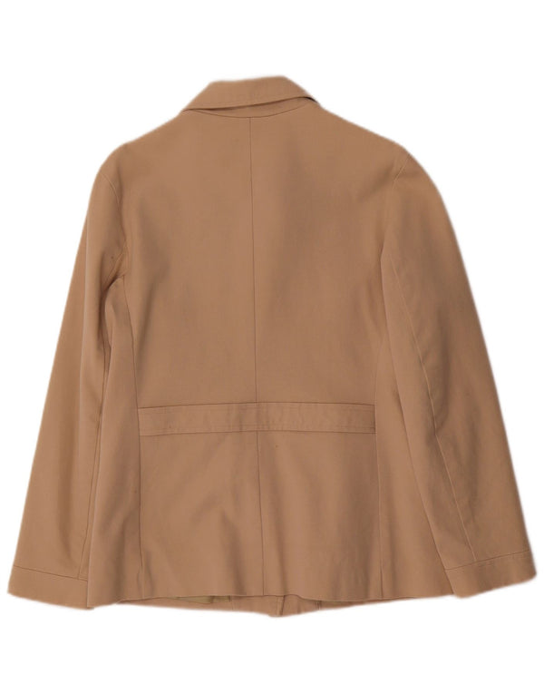 Gap Damen-Blazer mit 5 Knöpfen, Gr. 8, Beige, Baumwolle