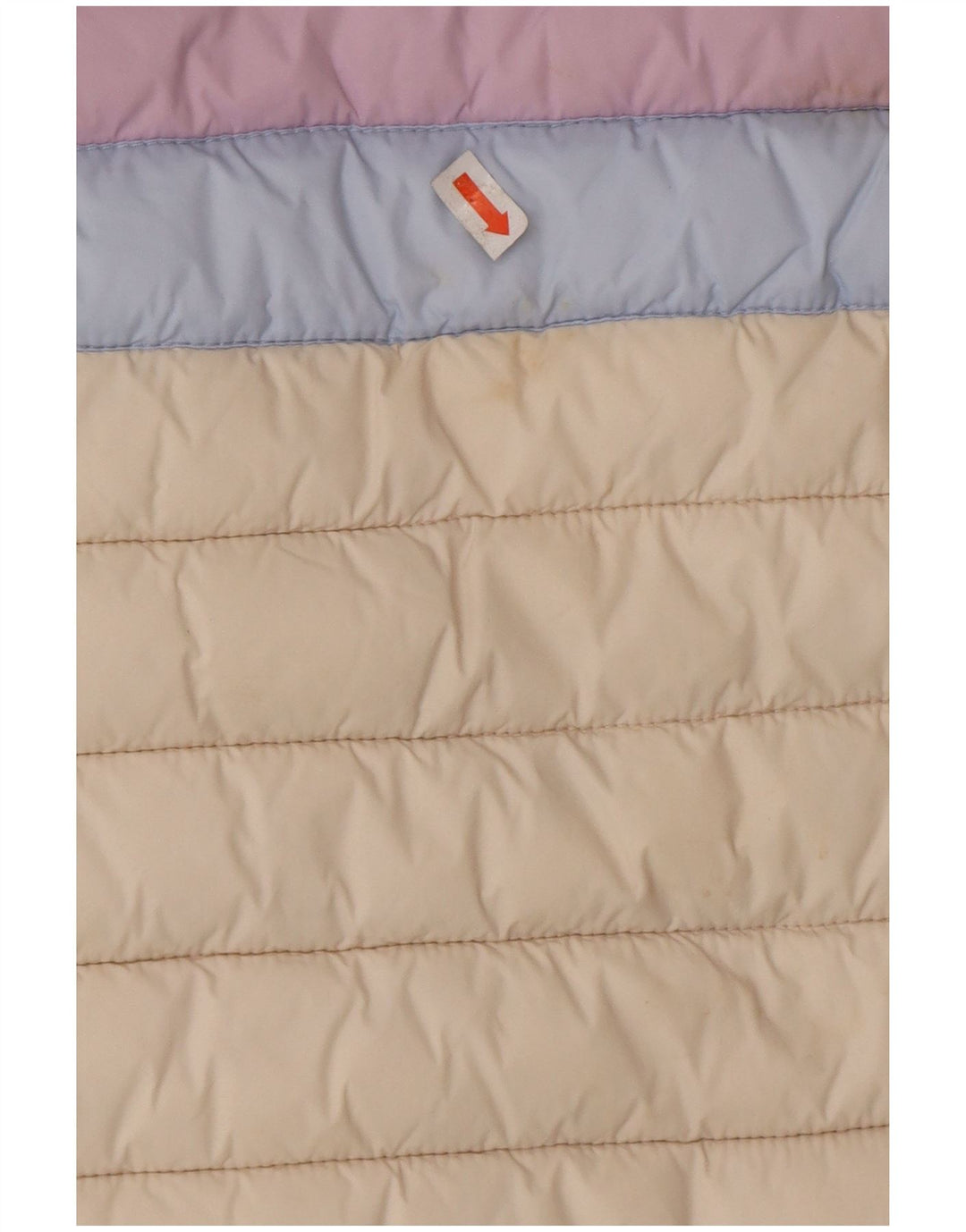 JOULES Wattierte Mädchenjacke mit Kapuze, 7–8 Jahre, gebrochenes Weiß, Farbblock