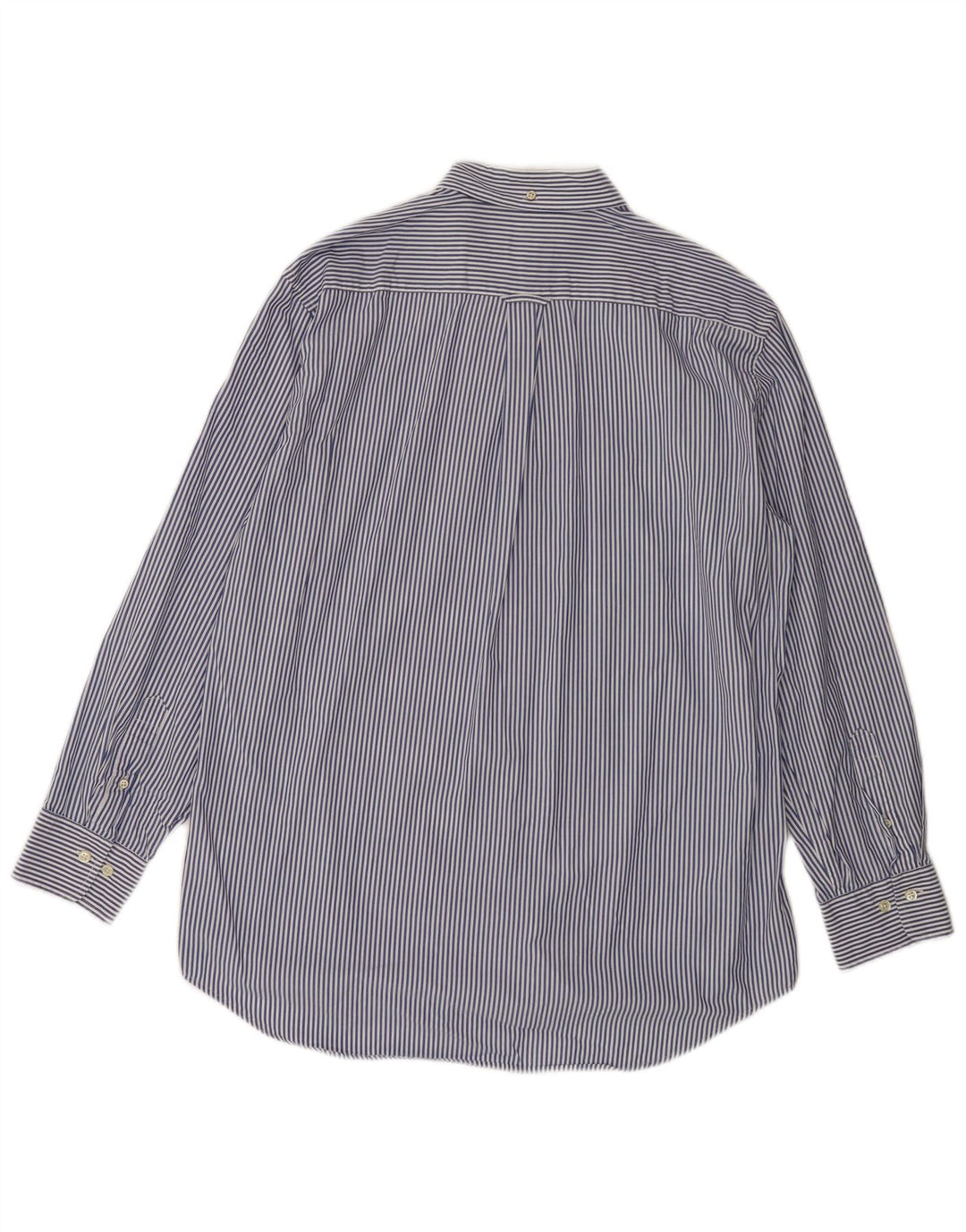 Gant Herren-Hemd, normal, Größe 41/42, 16 1/2, große, blau gestreifte Baumwolle