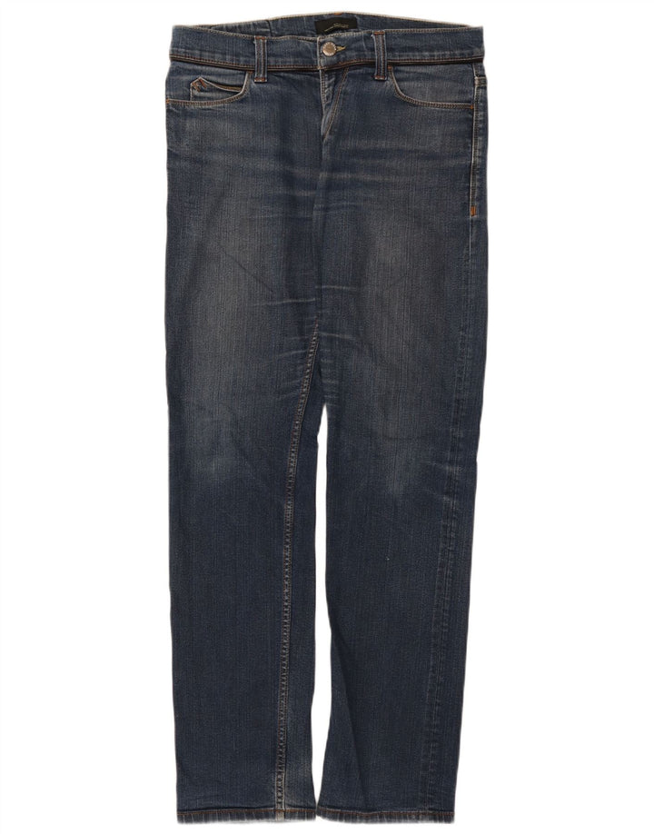 Zara Herren Straight Jeans EU 42 Large W32 L32 Blau
