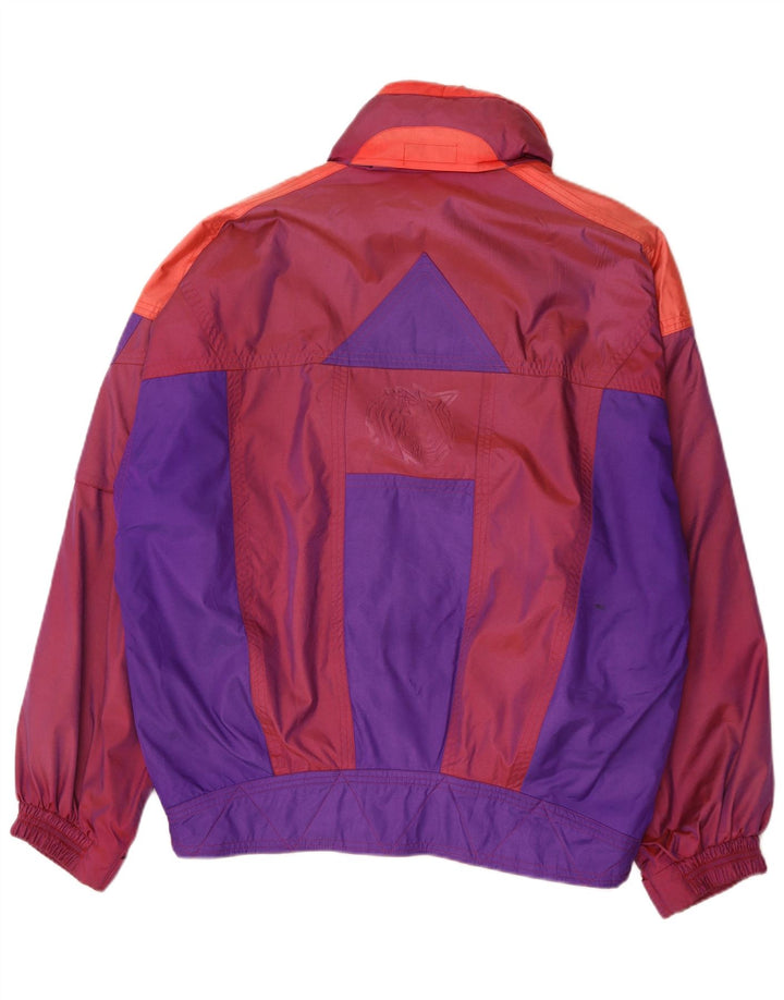 Vintage Herren Skijacke IT 54 XL Mehrfarbiges Colourblock-Polyamid