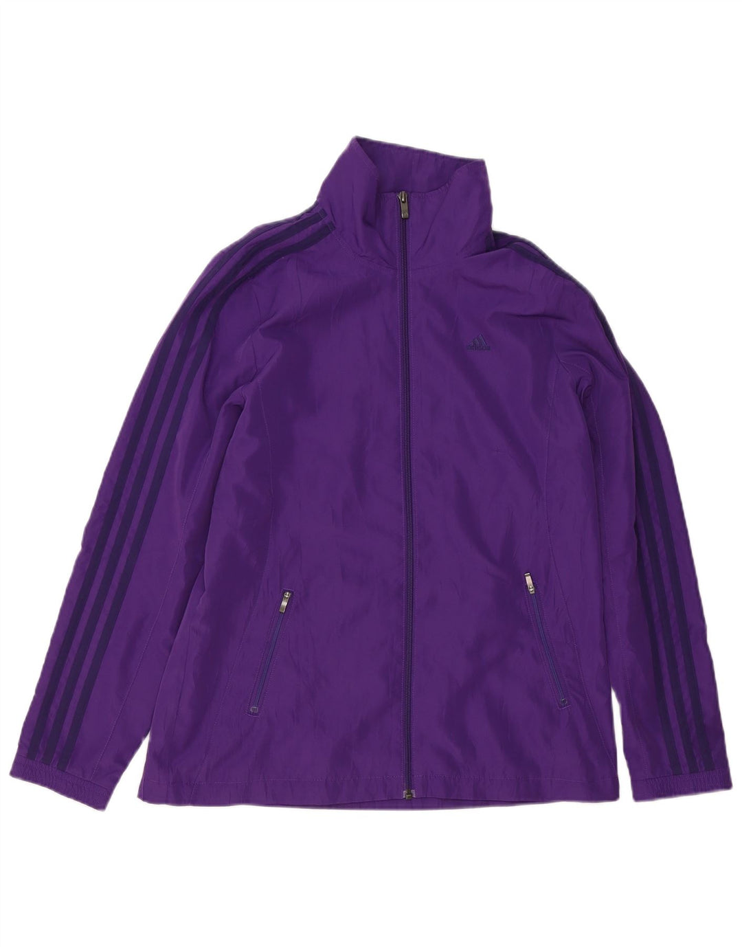 Adidas Damen Regenjacke UK 14 Large Lila Polyester
