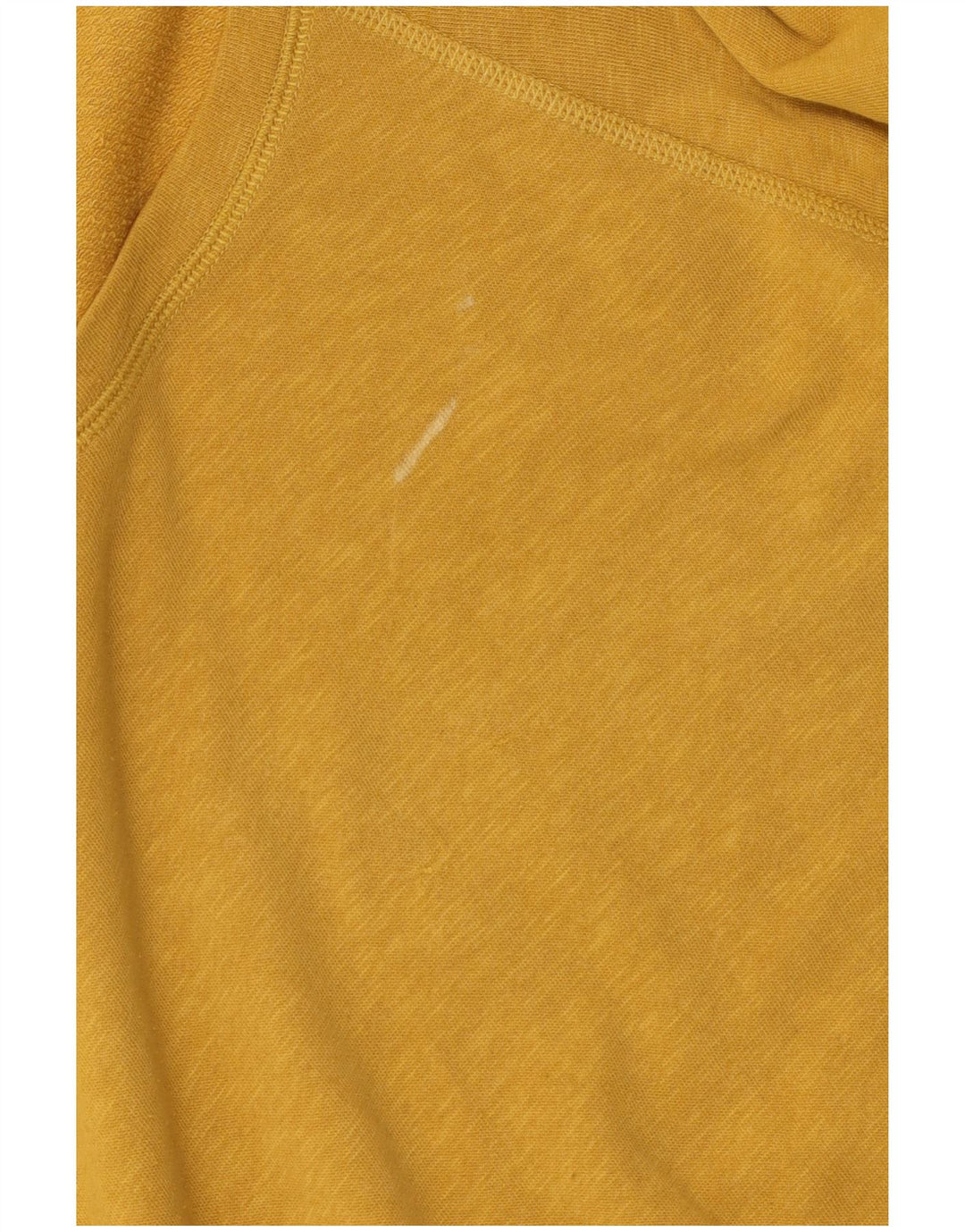 Woolrich Damen Übergroßes Top Langarm UK 10 Small Gelb Baumwolle