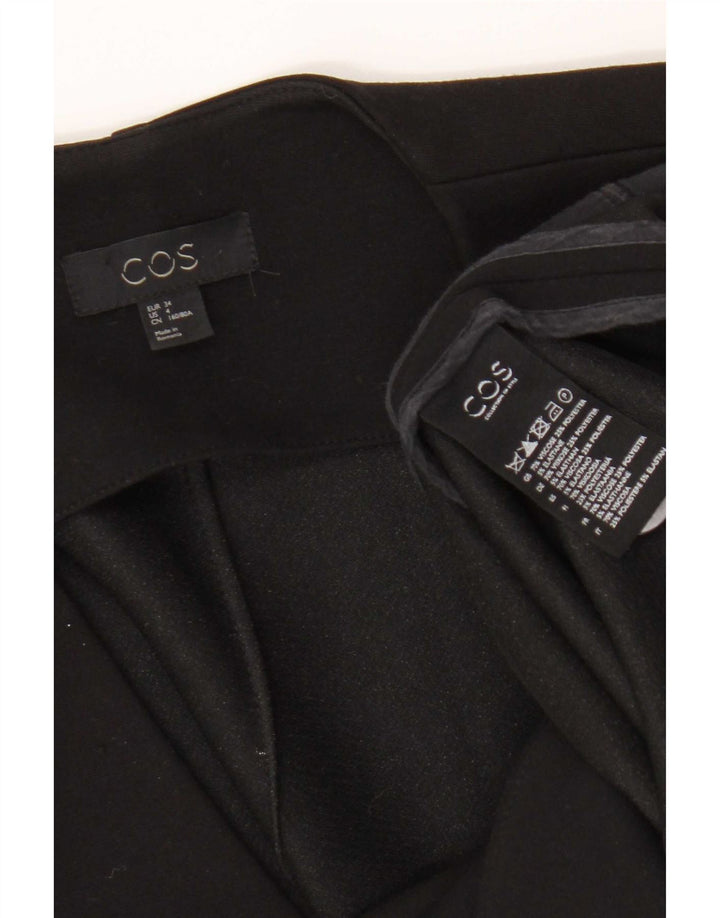 Cos Womens Open Blazer Jacke EU 34 XS Schwarze Viskose
