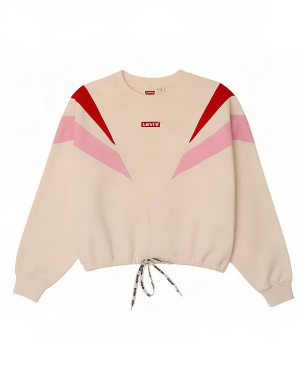 Levi's Damen-Sweatshirt in Übergröße, Gr. 10, Größe S, Weiß, Farbblock