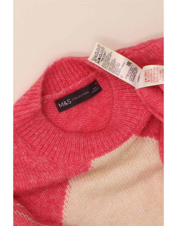 Marks & Spencer Damen-Pullover mit Rundhalsausschnitt, Gr. 14, Mittelrosa