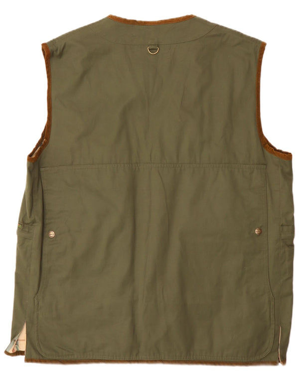 Univers Herren-Utility-Gilet UK 44 2XL Green Cotton Classic