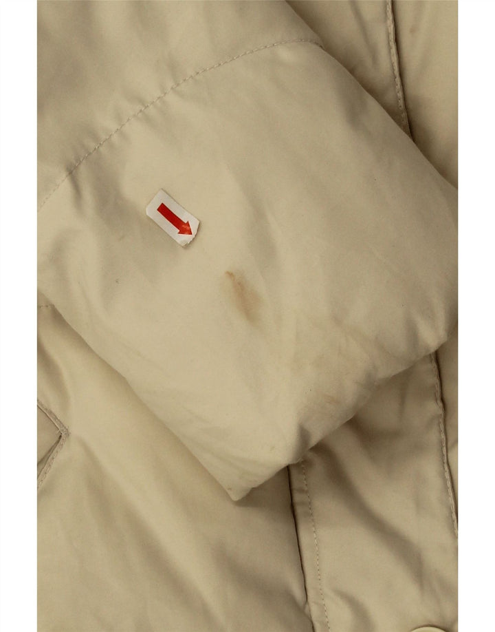 Diadora Mädchen übergroße wattierte Jacke, 9–10 Jahre, groß, beige, Polyester