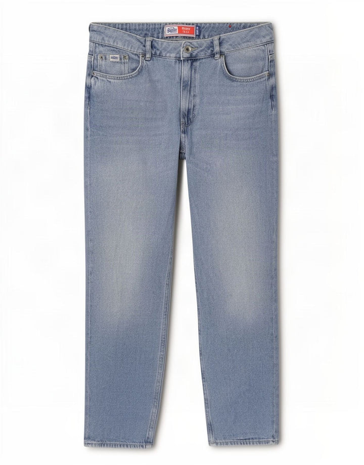 Superdry Herren Ruby Slim Capri Jeans W30 L23 Blaue Baumwolle