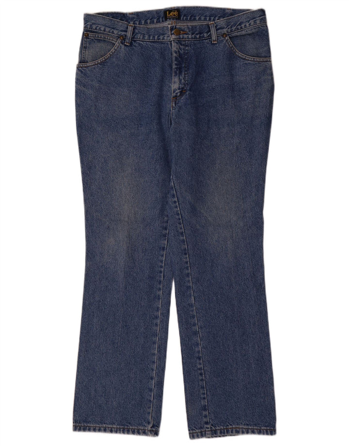 Lee Herren Ranger Straight Jeans W38 L32 Blaue Baumwolle