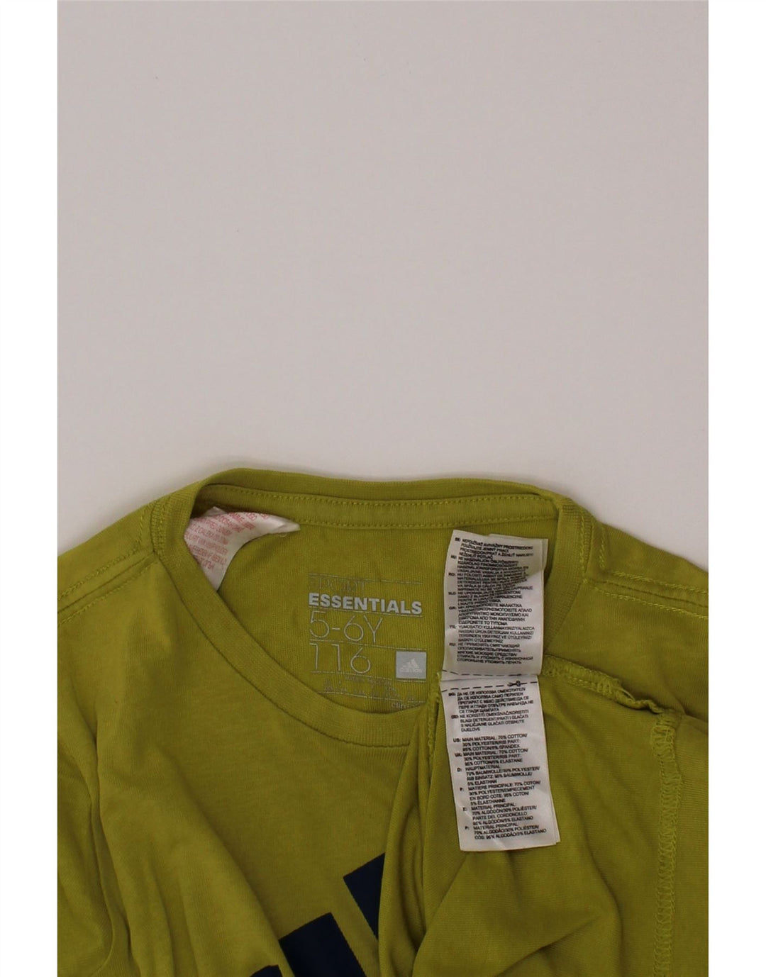 ADIDAS Jungen Climalite Graphic T-Shirt Top 5–6 Jahre, grüne Baumwolle