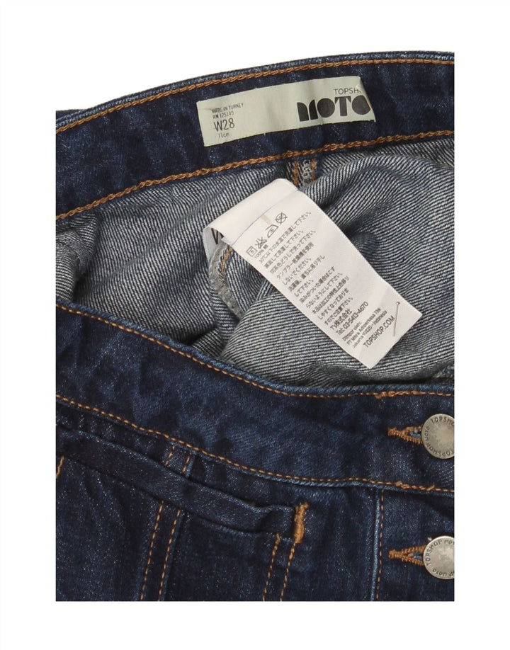 Topshop Damen Mini-Jeansrock W28 Mittelmarineblaue Baumwolle