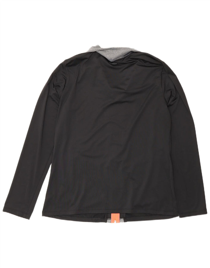 New Balance Herren-Trainingsanzug-Top-Jacke, großes schwarzes Farbblock-Polyester