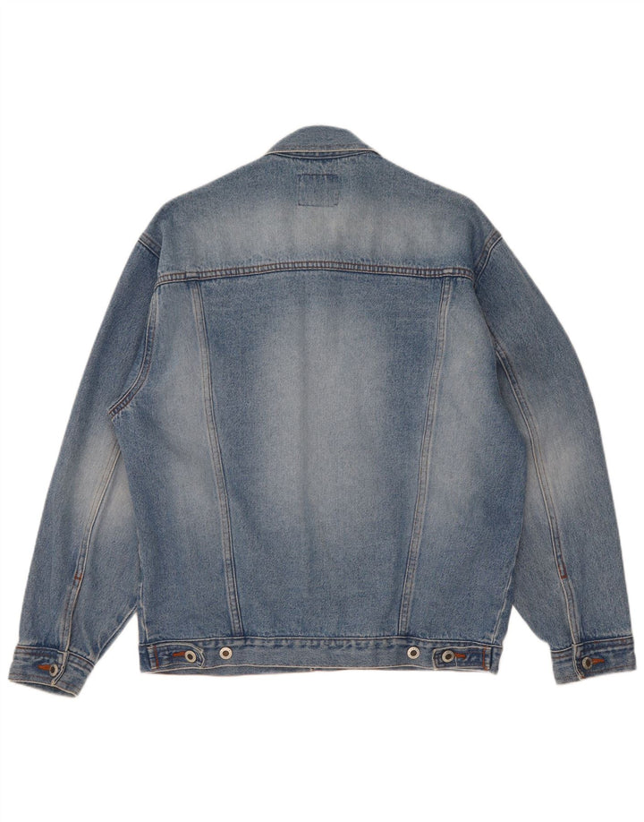 Master Herren Jeansjacke UK 38 Mittelblaue Baumwolle