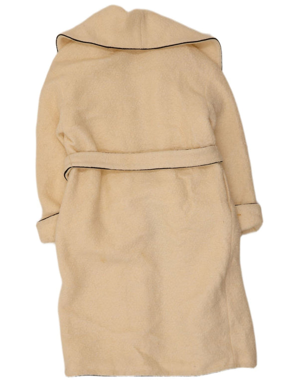 Marks & Spencer Damen Übergroßer Mantel UK 10 Small Beige Wolle