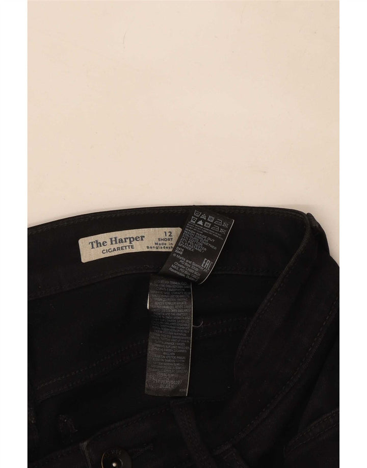 Marks & Spencer Damen The Harper Cropped Jeans UK 12 Medium W30 L24 Schwarz