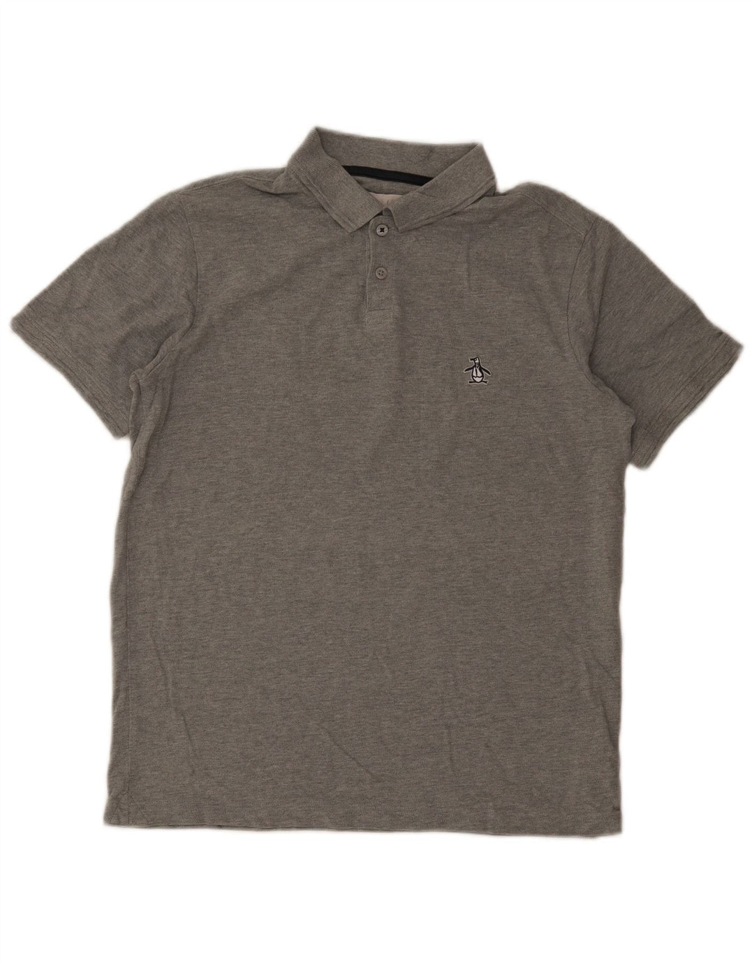 Penguin Herren-Poloshirt aus mittelgrauer Baumwolle
