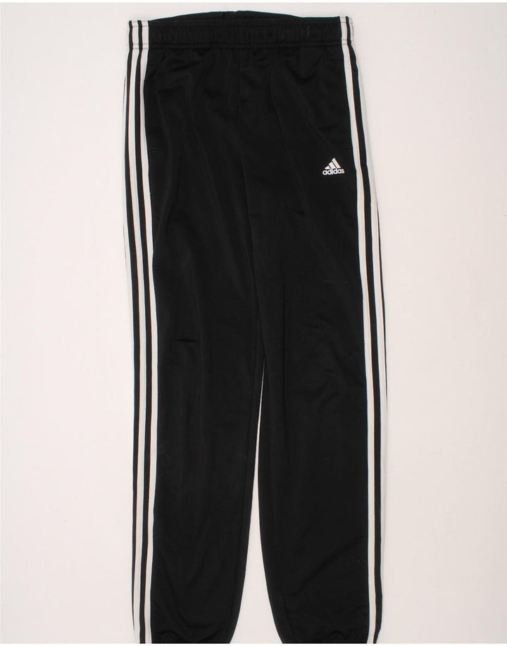 ADIDAS Boys Tracksuit Trousers Joggers 13-14 Years  Black Polyester Vintage Adidas and Second-Hand Adidas from Messina Hembry 