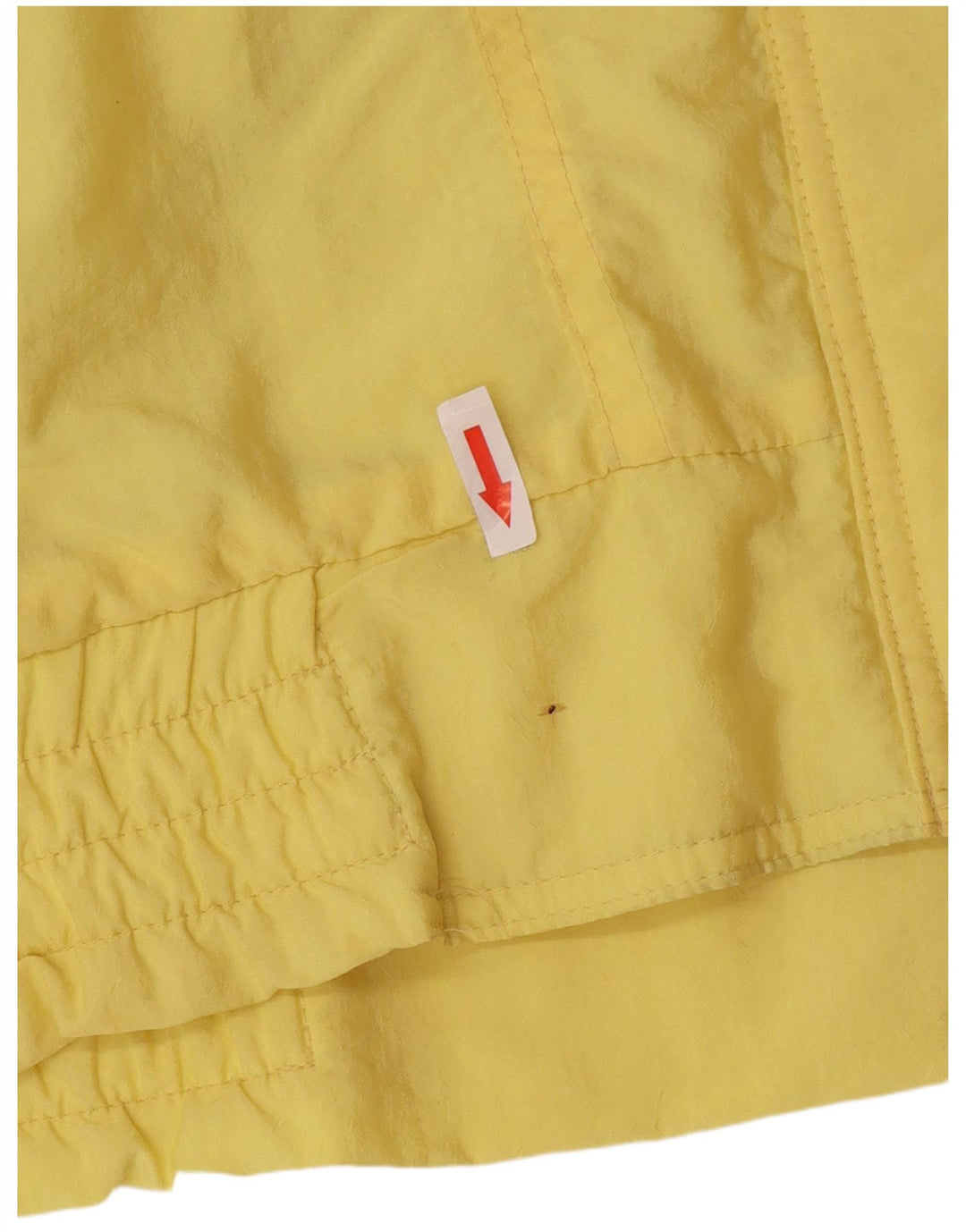 Vintage Damen Übergroße Windjacke EU 44 XL Gelbes Polyamid