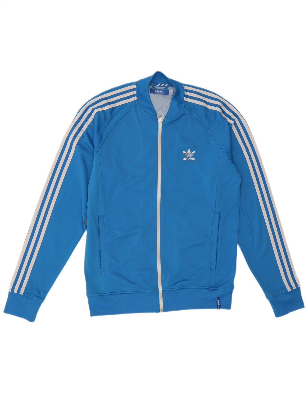 Adidas Herren Graphic Trainingsanzug Top Jacke IT 50 Mittelblaues Nylon