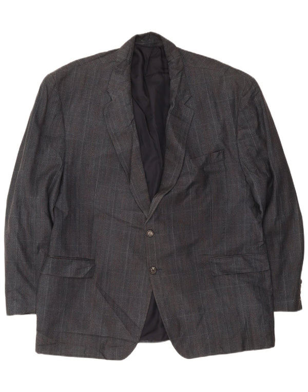 Chaps Herren-Blazer mit 2 Knöpfen, UK 42, XL, Marineblau kariert