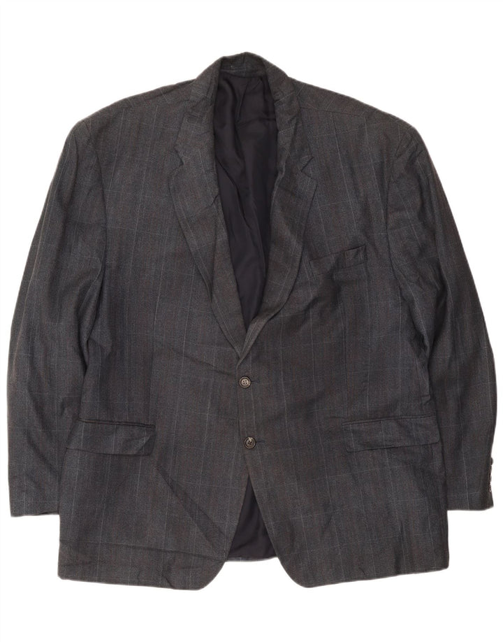 Chaps Herren-Blazer mit 2 Knöpfen, UK 42, XL, Marineblau kariert