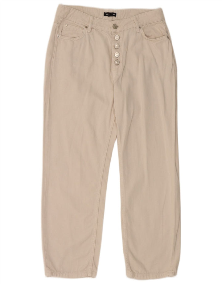 WHISTLES Damen Straight Jeans W30 L26 Weiße Baumwolle